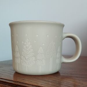 • St. Nicholas Square Charming "LET IT SNOW" Mug with Tree Motif, 14 Oz Like New
